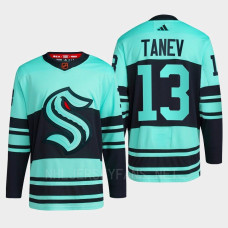 Seattle Kraken 2022 Reverse Retro 2.0 Brandon Tanev Ice Blue Authentic Primegreen Jersey Men's