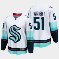 Seattle Kraken #51 Shane Wright 2022 NHL Draft White Jersey Away