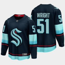 Seattle Kraken #51 Shane Wright 2022 NHL Draft Navy Jersey Home