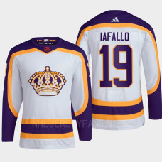 Alex Iafallo #19 Los Angeles Kings White Jersey 2022 Reverse Retro 2.0 Authentic Primegreen