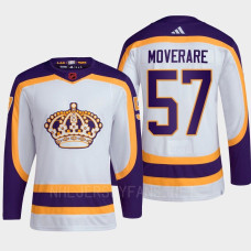 Jacob Moverare #57 Los Angeles Kings White Jersey 2022 Reverse Retro 2.0 Authentic Primegreen