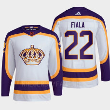 Kevin Fiala #22 Los Angeles Kings White Jersey 2022 Reverse Retro 2.0 Authentic Primegreen