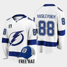 Andrei Vasilevskiy Tampa Bay Lightning 2022 Stanley Cup Final White #88 Jersey Away