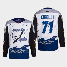 Tampa Bay Lightning 2022 Reverse Retro 2.0 Anthony Cirelli White Authentic Primegreen Jersey Men's