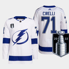 Tampa Bay Lightning Anthony Cirelli White Authentic 2022 Eastern Conference Champs Jersey