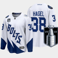 Tampa Bay Lightning Brandon Hagel 2022 Stanley Cup Final White Jersey Stadium Series #38