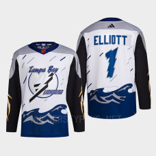 Tampa Bay Lightning 2022 Reverse Retro 2.0 Brian Elliott White Authentic Primegreen Jersey Men's