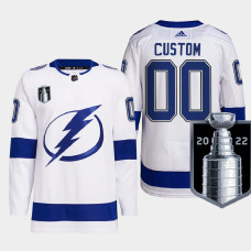 Tampa Bay Lightning Custom White Authentic 2022 Eastern Conference Champs Jersey