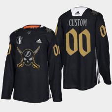 Tampa Bay Lightning 2022 Conference Finals Custom Black Gasparilla inspired Jersey