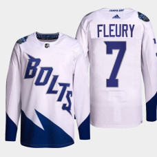 Tampa Bay Lightning Haydn Fleury White Primegreen Authentic 2022 Stadium Series Jersey