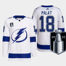 Tampa Bay Lightning Ondrej Palat White Authentic 2022 Eastern Conference Champs Jersey