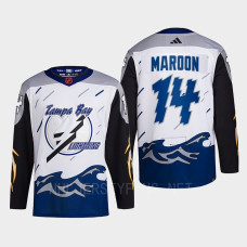 Tampa Bay Lightning 2022 Reverse Retro 2.0 Patrick Maroon White Authentic Primegreen Jersey Men's