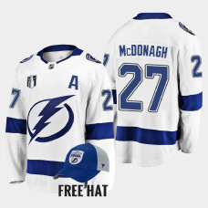 Ryan McDonagh Tampa Bay Lightning 2022 Stanley Cup Final White #27 Jersey Away