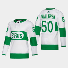 Toronto Maple Leafs 2022 St. Pats Erik Kallgren White Authentic Jersey