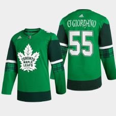 Toronto Maple Leafs 2022 St. Patrick Mark Giordano Green Warm-Up Jersey