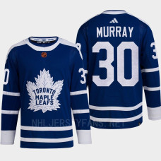 Toronto Maple Leafs 2022 Reverse Retro 2.0 Matt Murray Blue Authentic Primegreen Jersey Men's