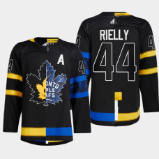 Morgan Rielly #44 Toronto Maple Leafs Black Jersey 2022 Split Edition Drew house Alternate