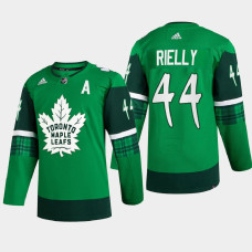 Morgan Rielly Toronto Maple Leafs St. Patrick 2022 Green #44 Jersey Warm-Up