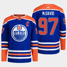 Connor McDavid #97 Edmonton Oilers Blue Jersey 2022-23 Primegreen Authentic Home