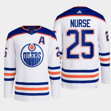 Edmonton Oilers Darnell Nurse White Away Primegreen Authentic Jersey 2022-23