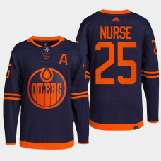 Edmonton Oilers Darnell Nurse Navy Primegreen Authentic Pro Alternate Jersey 2022