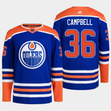 Edmonton Oilers Jack Campbell Royal Primegreen Authentic Home Jersey 2022-23