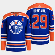 Leon Draisaitl #29 Edmonton Oilers Blue Jersey 2022-23 Primegreen Authentic Home