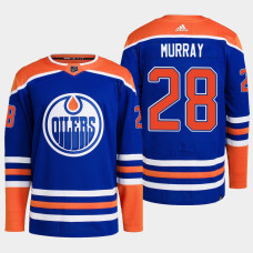 Edmonton Oilers Ryan Murray Royal Primegreen Authentic Home Jersey 2022-23