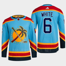 Florida Panthers Reverse Retro 2.0 Colin White Blue Authentic Primegreen Jersey Men's With 2023 Stanley Cup Patch