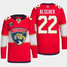 Marek Alscher Florida Panthers NHL Draft Red Jersey Authentic Primegreen Home With 2023 Stanley Cup Patch