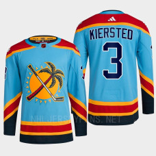 Florida Panthers Reverse Retro 2.0 Matt Kiersted Blue Authentic Primegreen Jersey Men's With 2023 Stanley Cup Patch