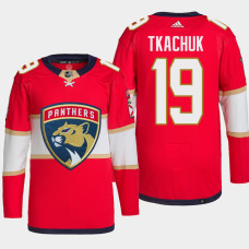 Matthew Tkachuk #19 Florida Panthers Red Jersey Primegreen Authentic Home With 2023 Stanley Cup Patch