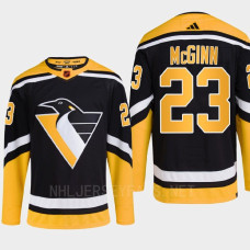 Pittsburgh Penguins 2022 Reverse Retro 2.0 Brock McGinn Black Authentic Primegreen Jersey Men's