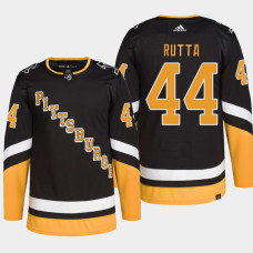 Jan Rutta #44 Pittsburgh Penguins Black Jersey 2022 Primegreen Authentic Alternate