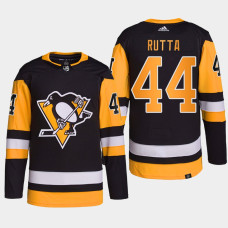 Pittsburgh Penguins Jan Rutta Black Home Primegreen Authentic Jersey 2022