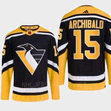 Pittsburgh Penguins 2022 Reverse Retro 2.0 Josh Archibald Black Authentic Primegreen Jersey Men's