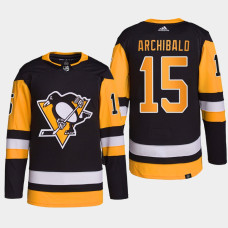 Pittsburgh Penguins Josh Archibald Black Home Primegreen Authentic Jersey 2022