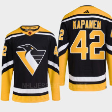 Pittsburgh Penguins 2022 Reverse Retro 2.0 Kasperi Kapanen Black Authentic Primegreen Jersey Men's