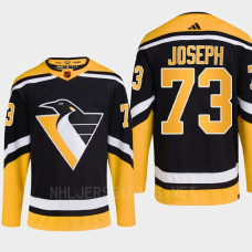 Pittsburgh Penguins 2022 Reverse Retro 2.0 Pierre-Olivier Joseph Black Authentic Primegreen Jersey Men's