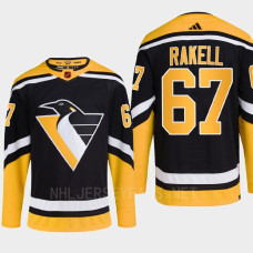 Pittsburgh Penguins 2022 Reverse Retro 2.0 Rickard Rakell Black Authentic Primegreen Jersey Men's