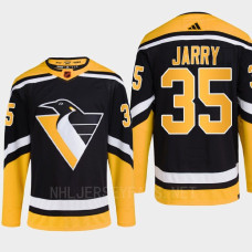 Pittsburgh Penguins 2022 Reverse Retro 2.0 Tristan Jarry Black Authentic Primegreen Jersey Men's