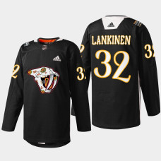 Kevin Lankinen Nashville Predators Hispanic Heritage 2022 Black #32 Jersey Warmup