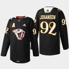 Ryan Johansen Nashville Predators Hispanic Heritage 2022 Black #92 Jersey Warmup