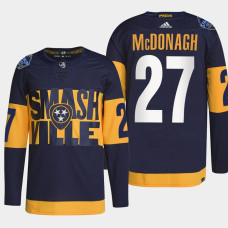 Ryan McDonagh #27 Nashville Predators Navy Jersey 2022 Stadium Series Authentic