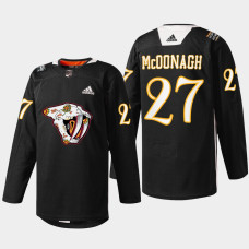 Ryan McDonagh Nashville Predators Hispanic Heritage 2022 Black #27 Jersey Warmup