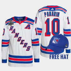 New York Rangers Artemi Panarin White Primegreen 2022 Metropolitan Division Champions Jersey