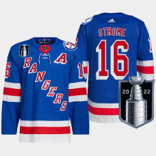 New York Rangers Ryan Strome 2022 Stanley Cup Playoffs Royal Jersey Authentic Pro #16