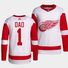 2022 Fathers Day Gift Detroit Red Wings White Greatest Dad Jersey Primegreen