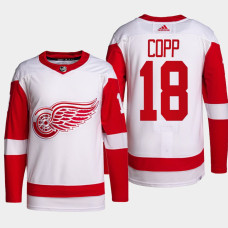 Detroit Red Wings Andrew Copp White Away Primegreen Authentic Jersey 2022