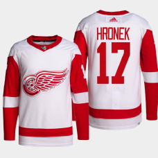 Filip Hronek #17 Detroit Red Wings White Jersey 2022 Away Primegreen Authentic Pro